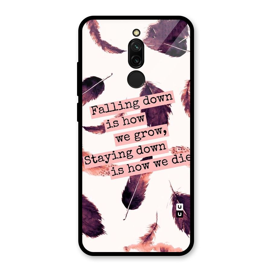 Grow Glass Back Case for Redmi 8