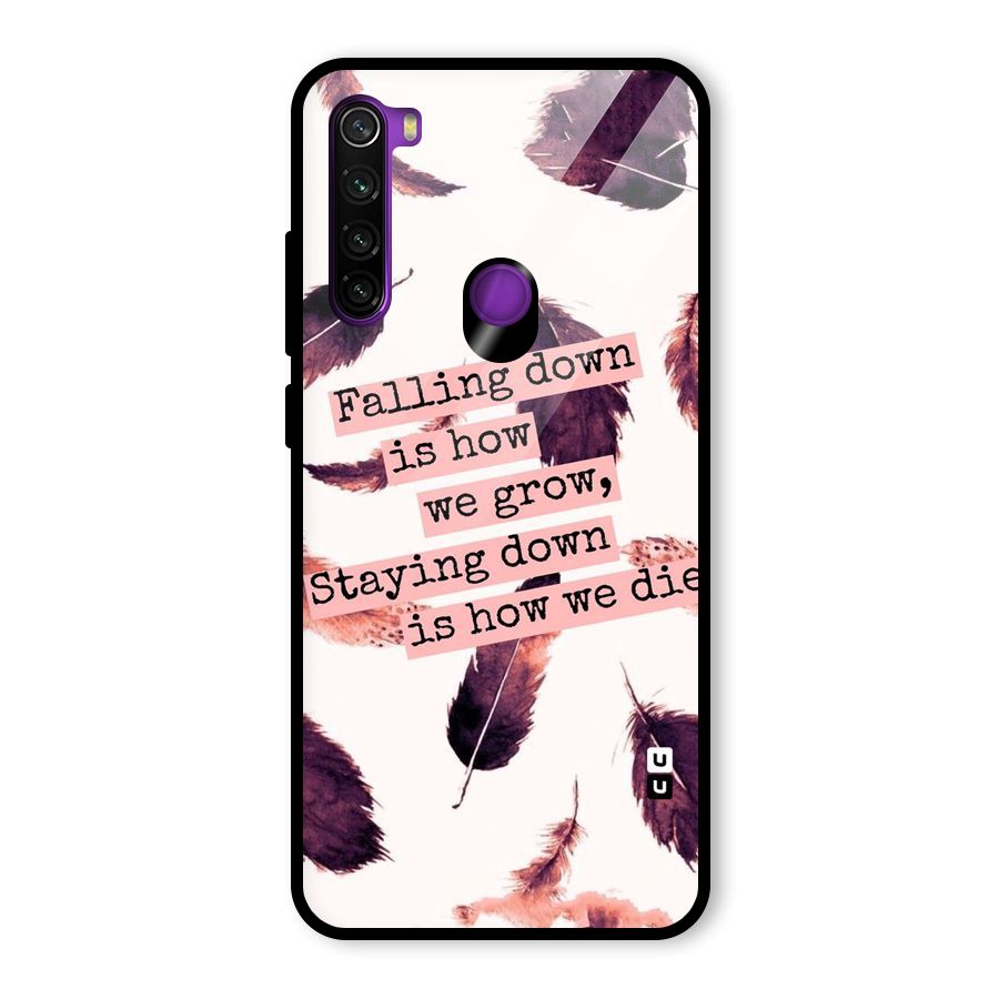 Grow Glass Back Case for Redmi Note 8