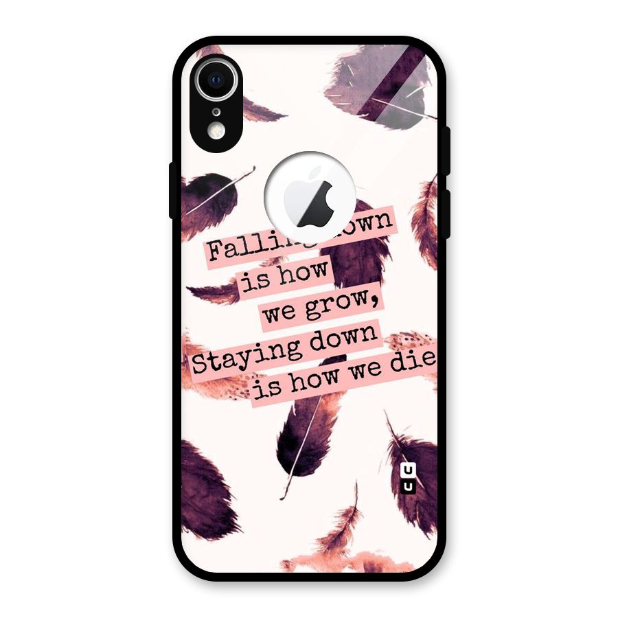 Grow Glass Back Case for iPhone XR Logo Cut