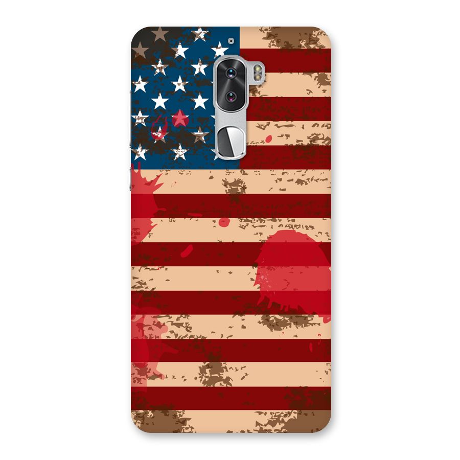 Grunge USA Flag Back Case for Coolpad Cool 1
