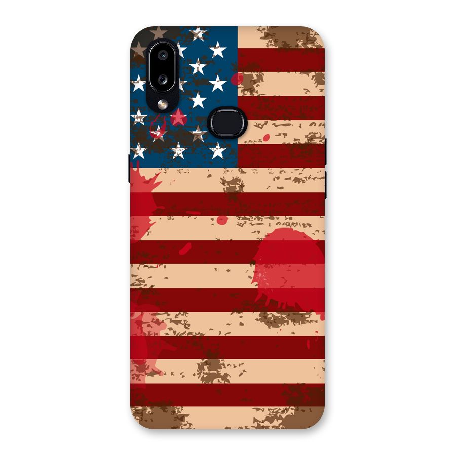 Grunge USA Flag Back Case for Galaxy A10s