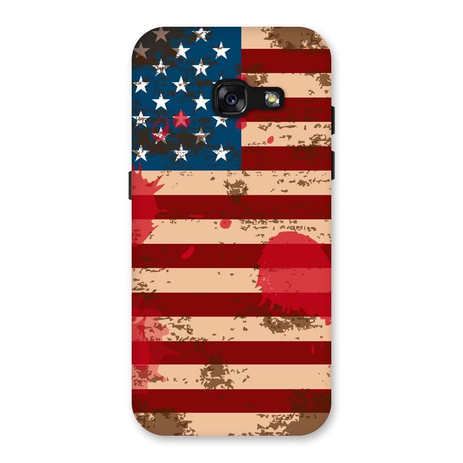 Grunge USA Flag Back Case for Galaxy A3 (2017)