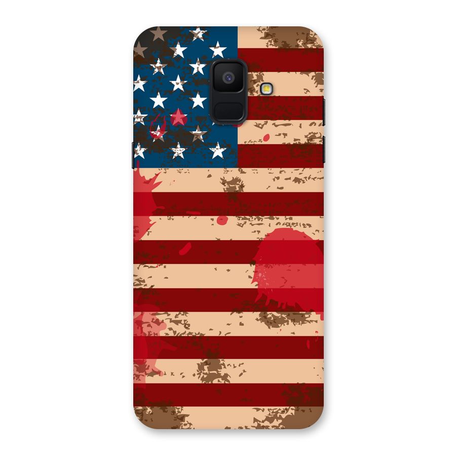 Grunge USA Flag Back Case for Galaxy A6 (2018)