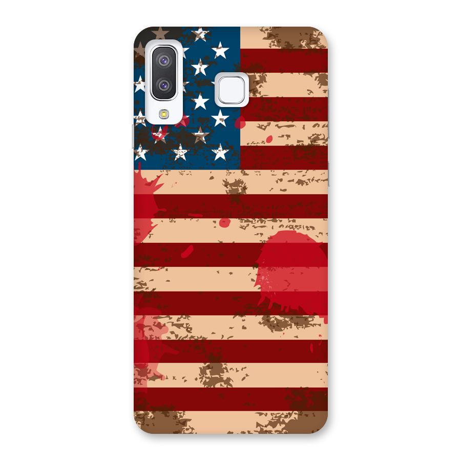 Grunge USA Flag Back Case for Galaxy A8 Star