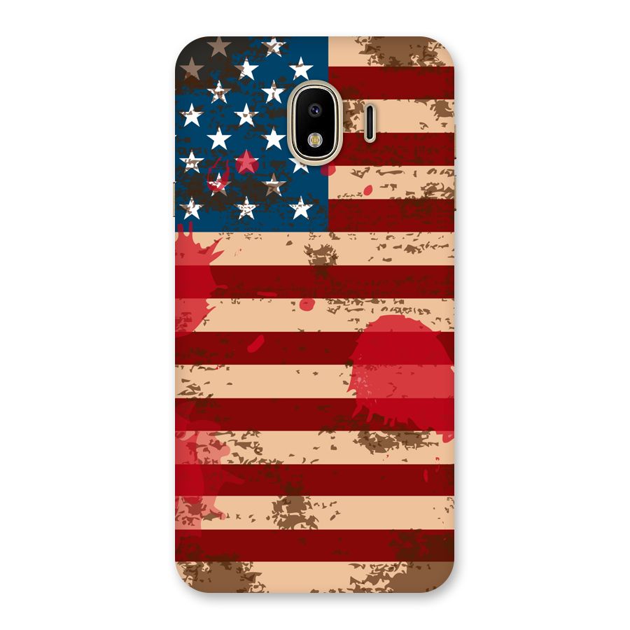 Grunge USA Flag Back Case for Galaxy J4