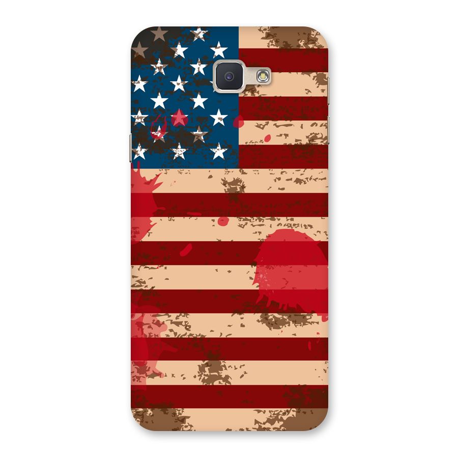 Grunge USA Flag Back Case for Galaxy J5 Prime