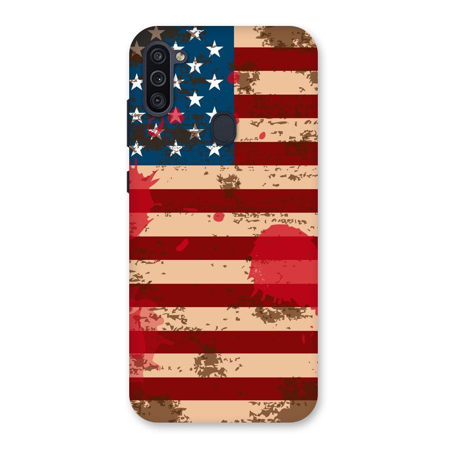 Grunge USA Flag Back Case for Galaxy M11
