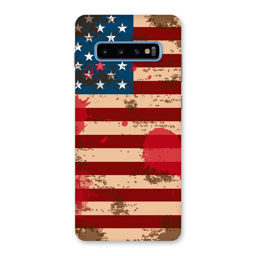 Grunge USA Flag Back Case for Galaxy S10 Plus