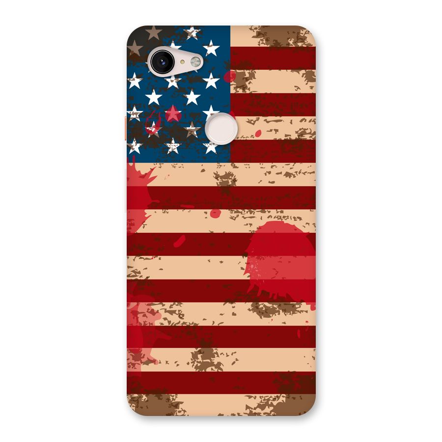 Grunge USA Flag Back Case for Google Pixel 3 XL