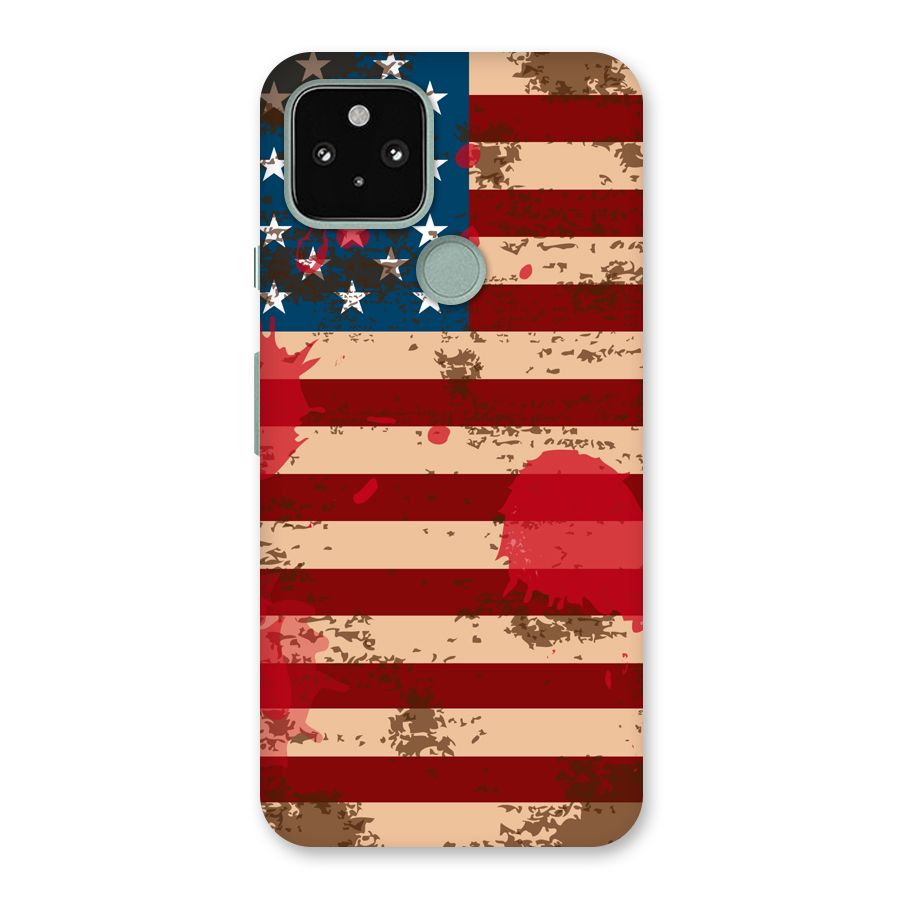 Grunge USA Flag Back Case for Google Pixel 5