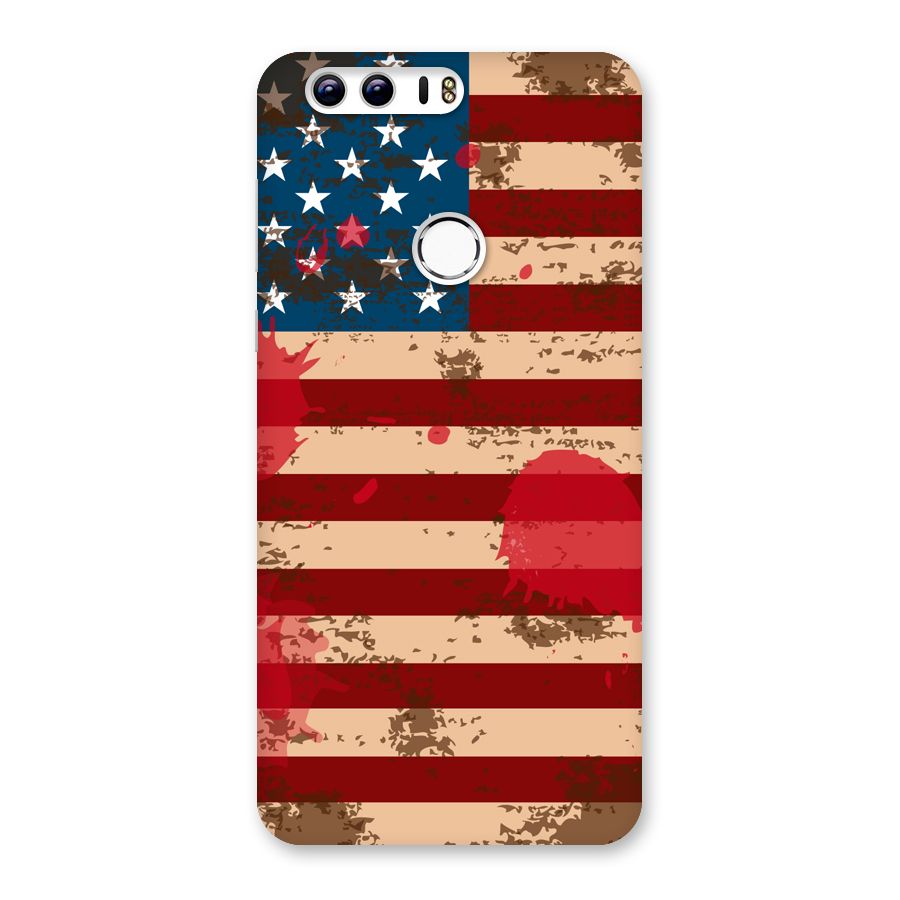 Grunge USA Flag Back Case for Honor 8