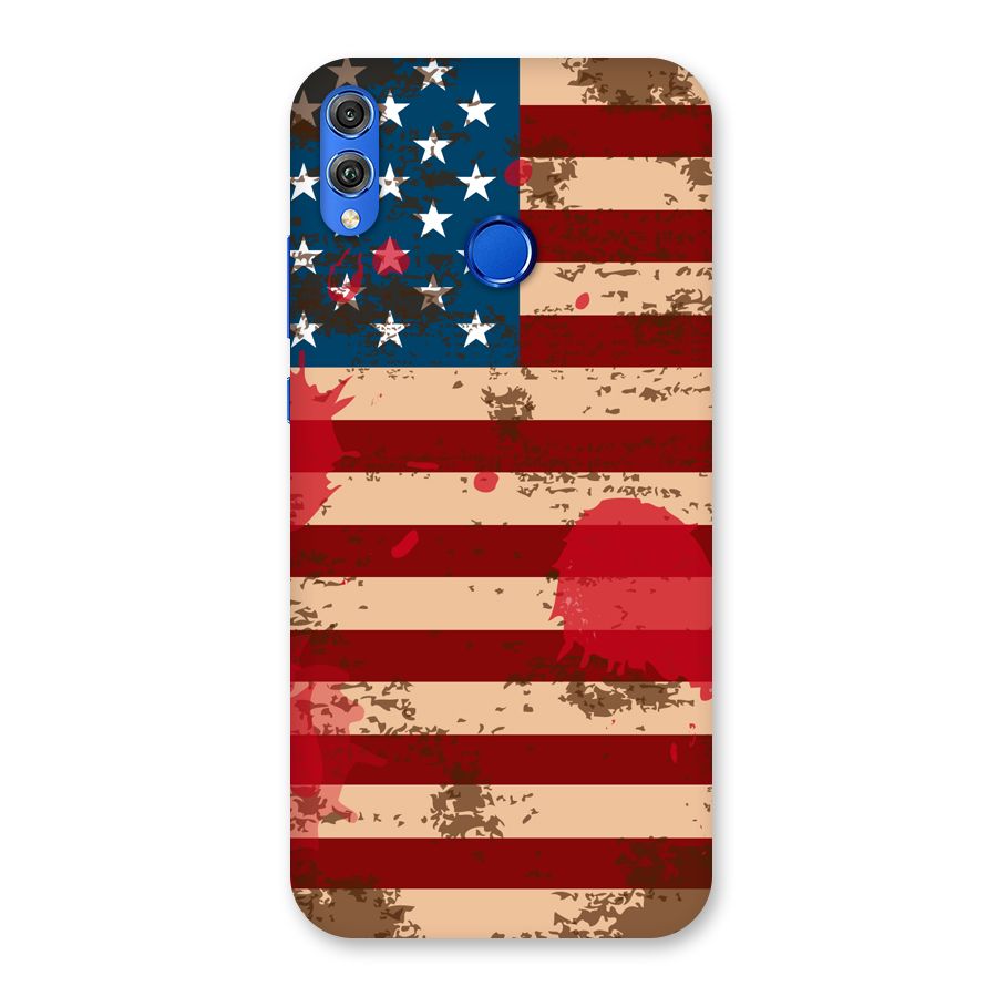 Grunge USA Flag Back Case for Honor 8X