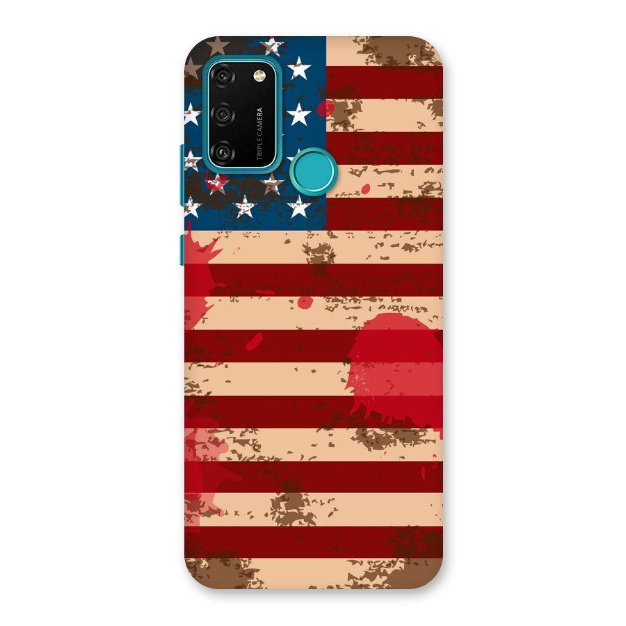 Grunge USA Flag Back Case for Honor 9A