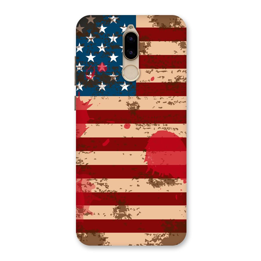 Grunge USA Flag Back Case for Honor 9i