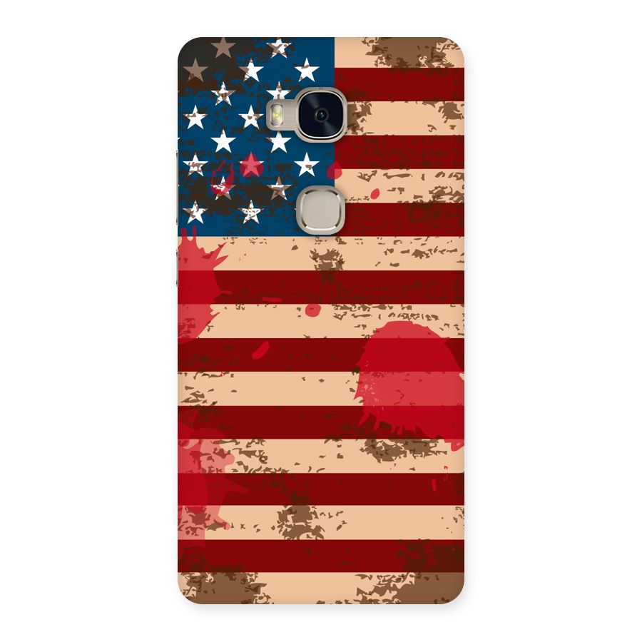 Grunge USA Flag Back Case for Huawei Honor 5X