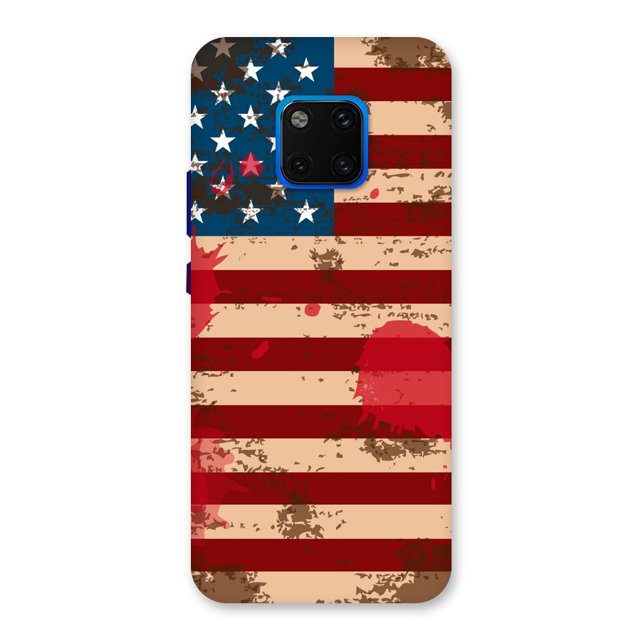 Grunge USA Flag Back Case for Huawei Mate 20 Pro