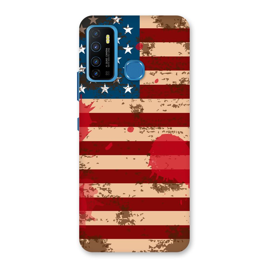 Grunge USA Flag Back Case for Infinix Hot 9