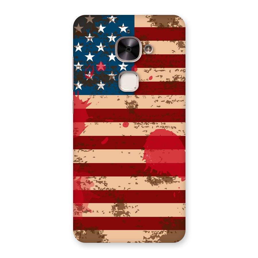 Grunge USA Flag Back Case for Le 2