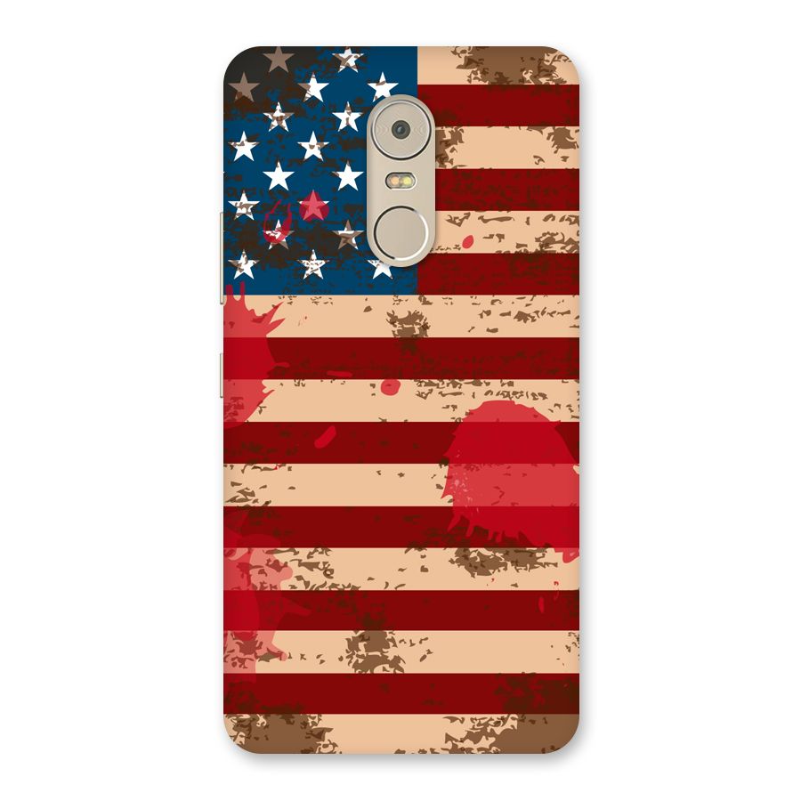 Grunge USA Flag Back Case for Lenovo K6 Note