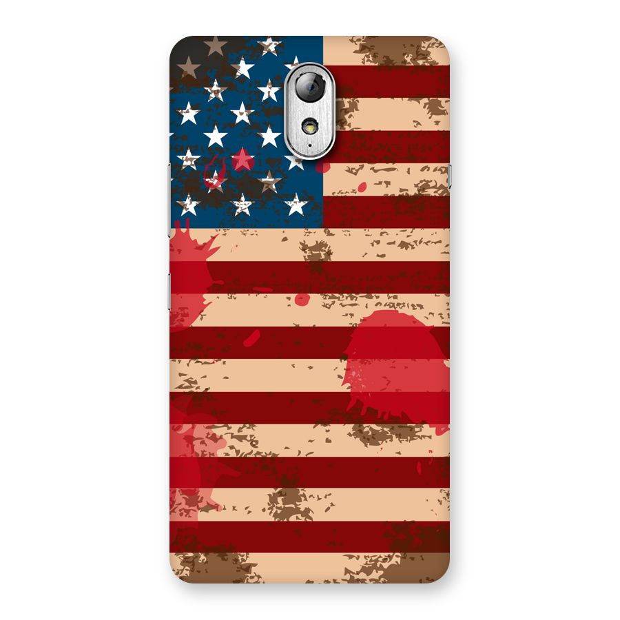 Grunge USA Flag Back Case for Lenovo Vibe P1M