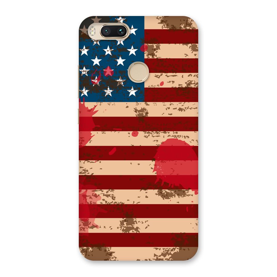 Grunge USA Flag Back Case for Mi A1