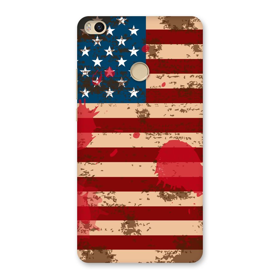 Grunge USA Flag Back Case for Mi Max 2