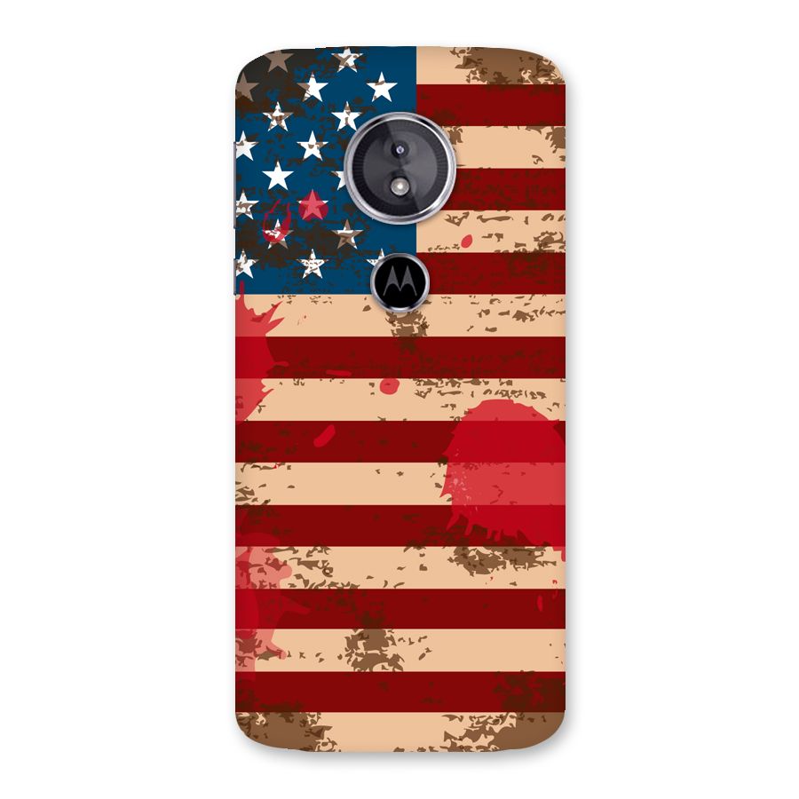Grunge USA Flag Back Case for Moto E5