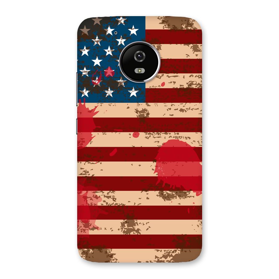 Grunge USA Flag Back Case for Moto G5