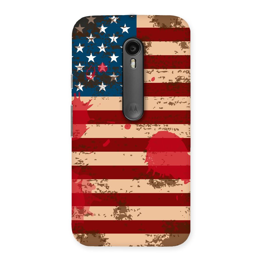 Grunge USA Flag Back Case for Moto G Turbo