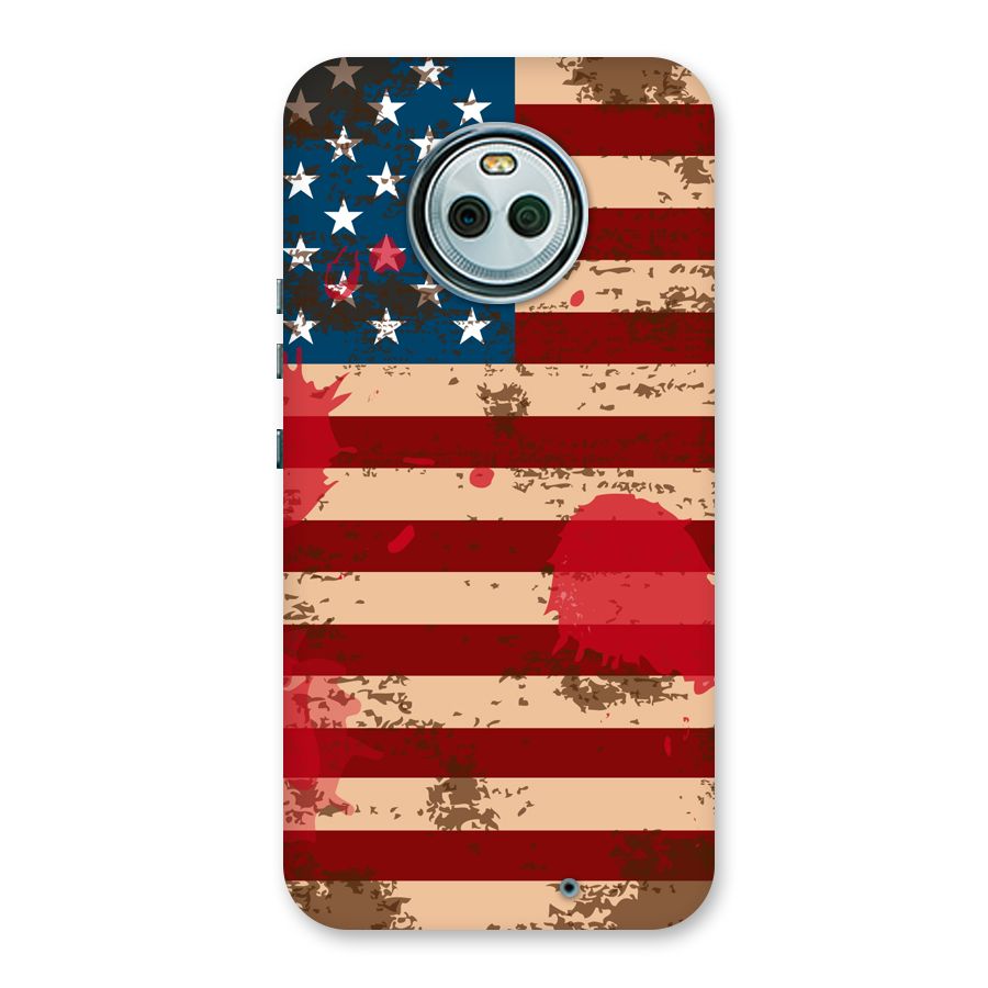 Grunge USA Flag Back Case for Moto X4