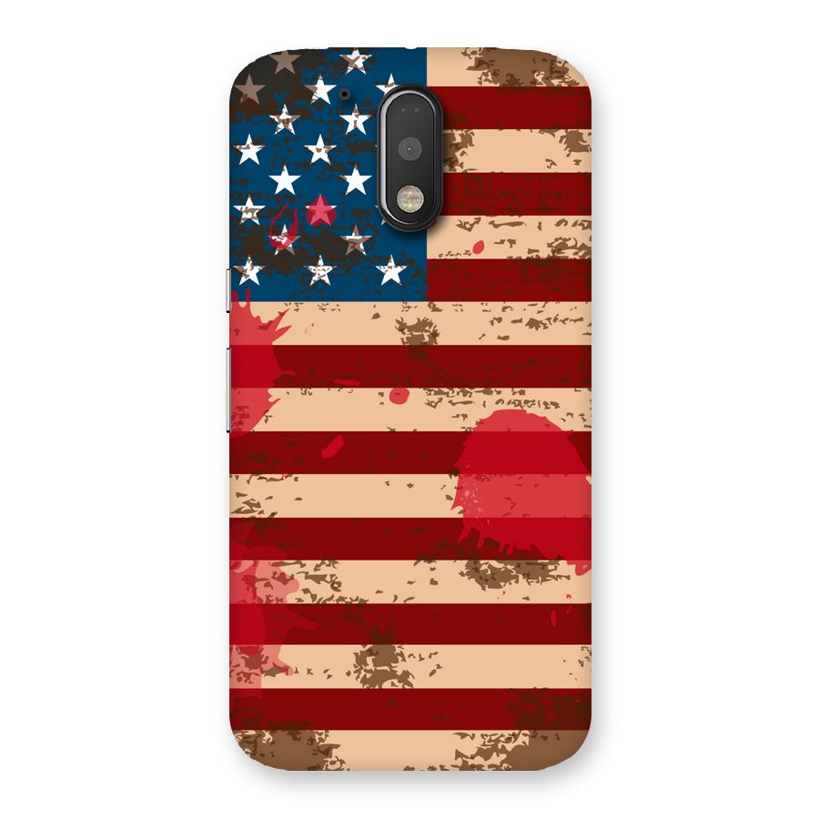 Grunge USA Flag Back Case for Motorola Moto G4