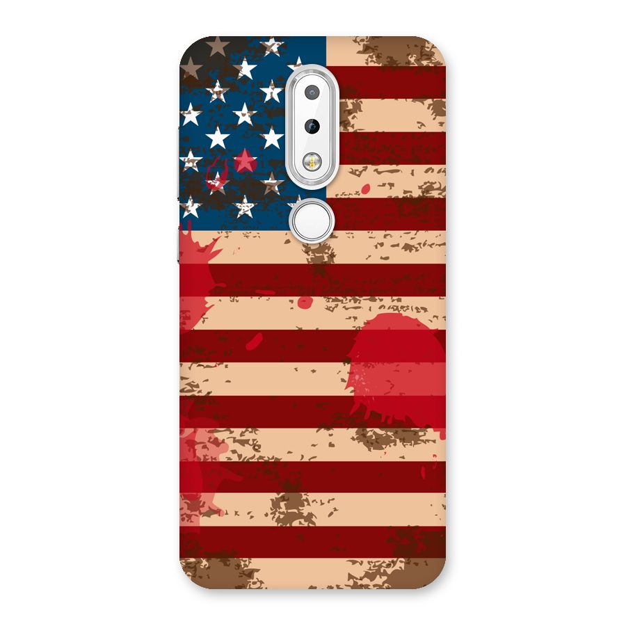 Grunge USA Flag Back Case for Nokia 6.1 Plus