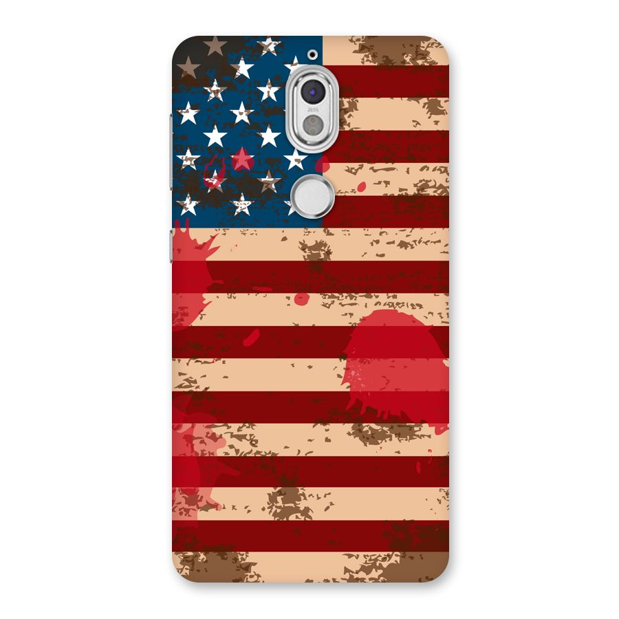 Grunge USA Flag Back Case for Nokia 7