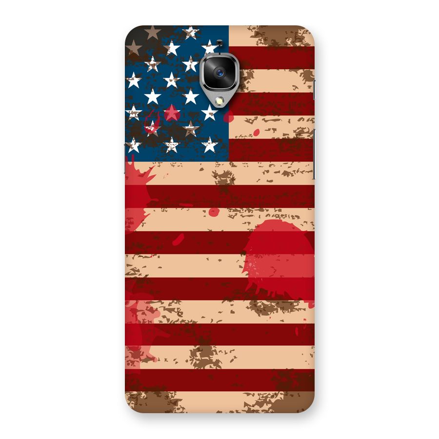Grunge USA Flag Back Case for OnePlus 3