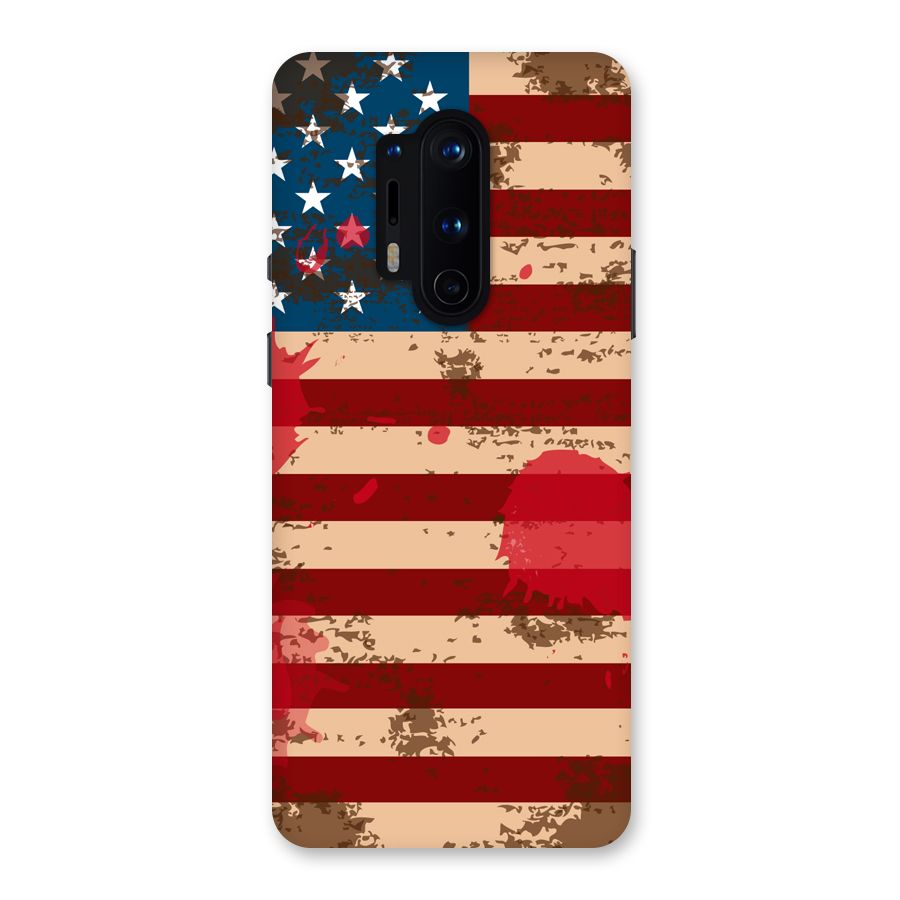 Grunge USA Flag Back Case for OnePlus 8 Pro
