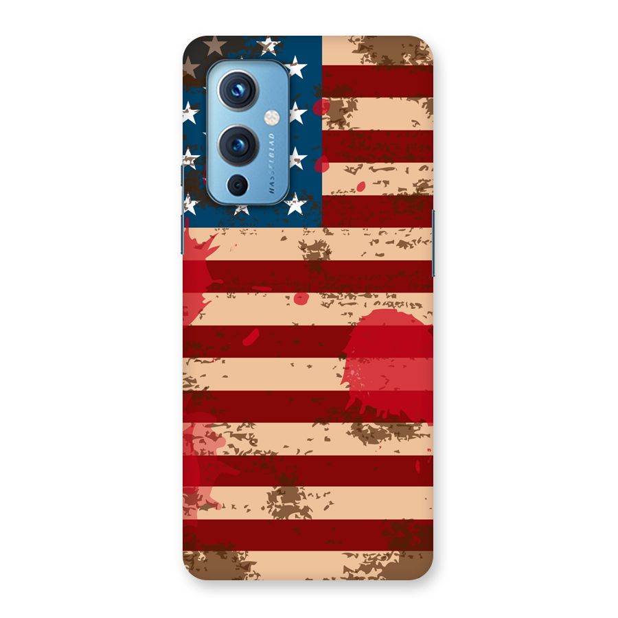 Grunge USA Flag Back Case for OnePlus 9