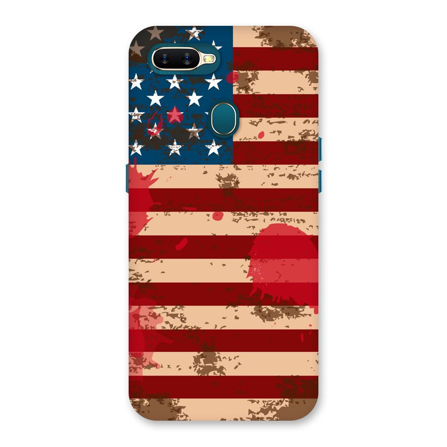 Grunge USA Flag Back Case for Oppo A11k