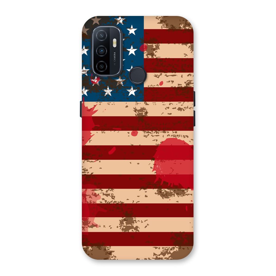 Grunge USA Flag Back Case for Oppo A32