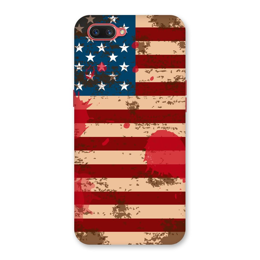 Grunge USA Flag Back Case for Oppo A3s