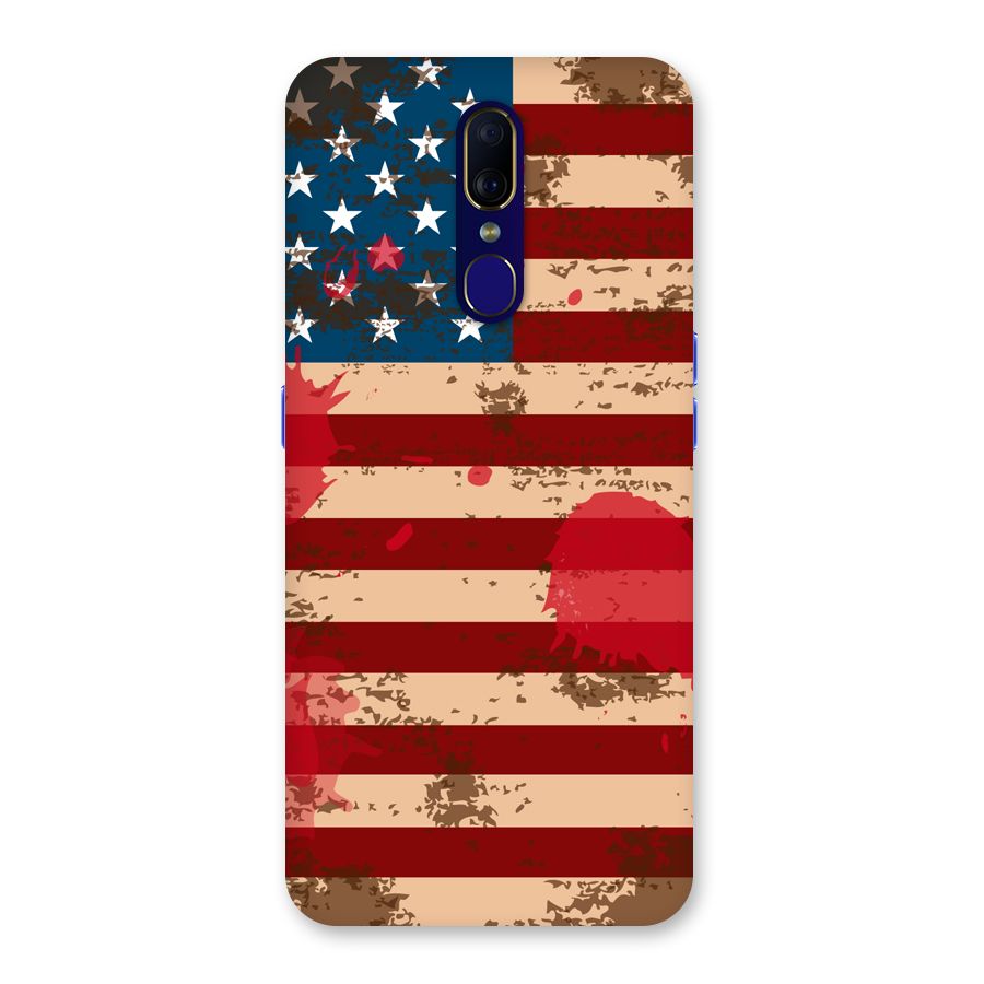 Grunge USA Flag Back Case for Oppo A9