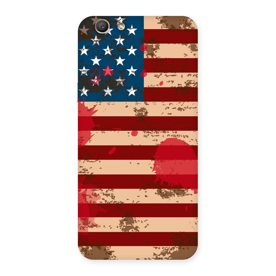 Grunge USA Flag Back Case for Oppo F1s