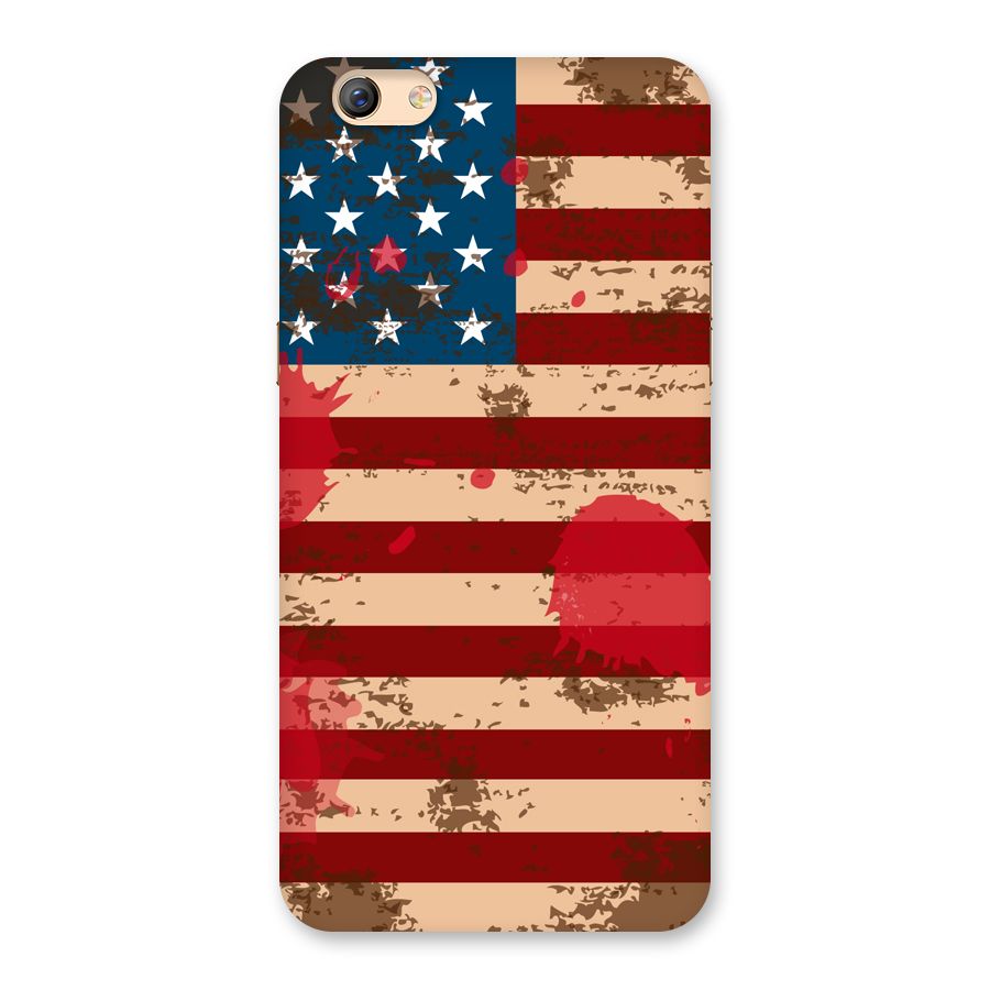 Grunge USA Flag Back Case for Oppo F3 Plus