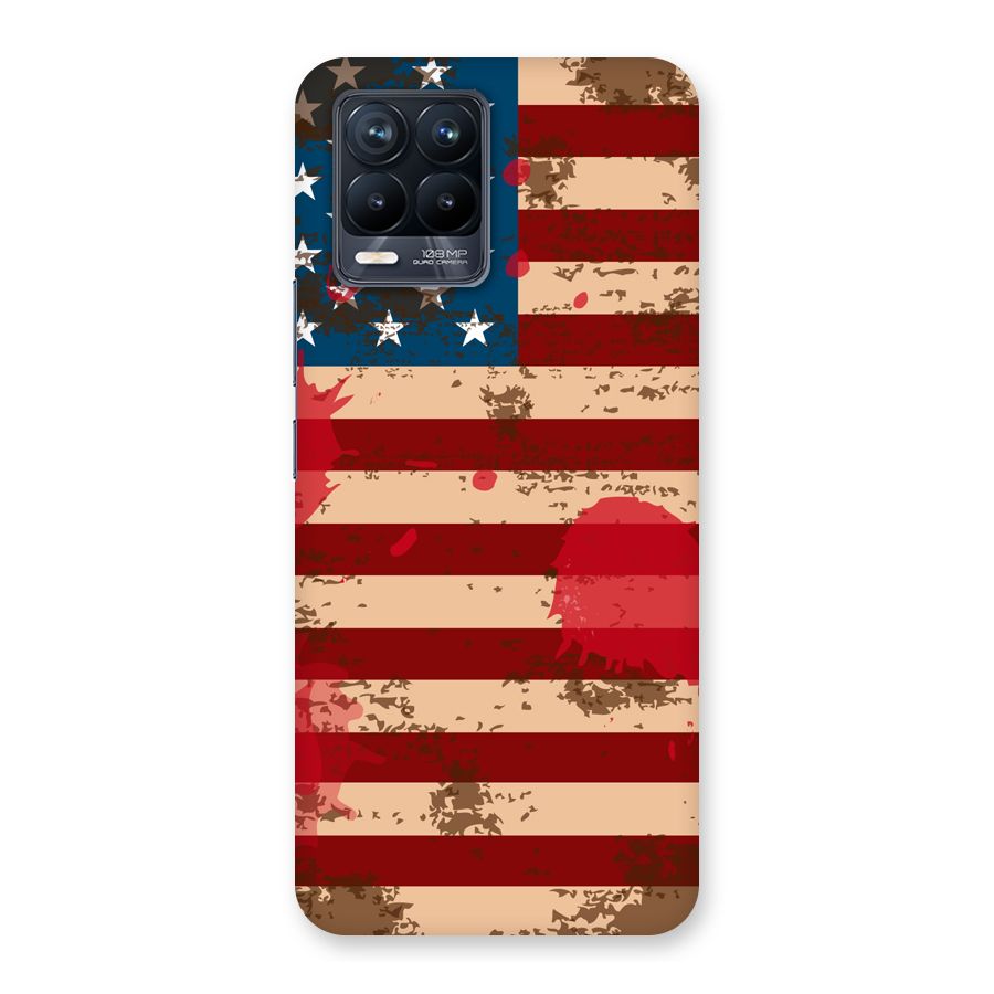 Grunge USA Flag Back Case for Realme 8 Pro