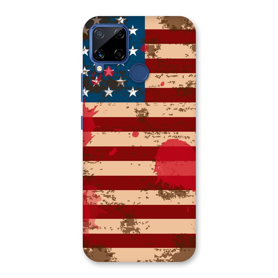 Grunge USA Flag Back Case for Realme C15