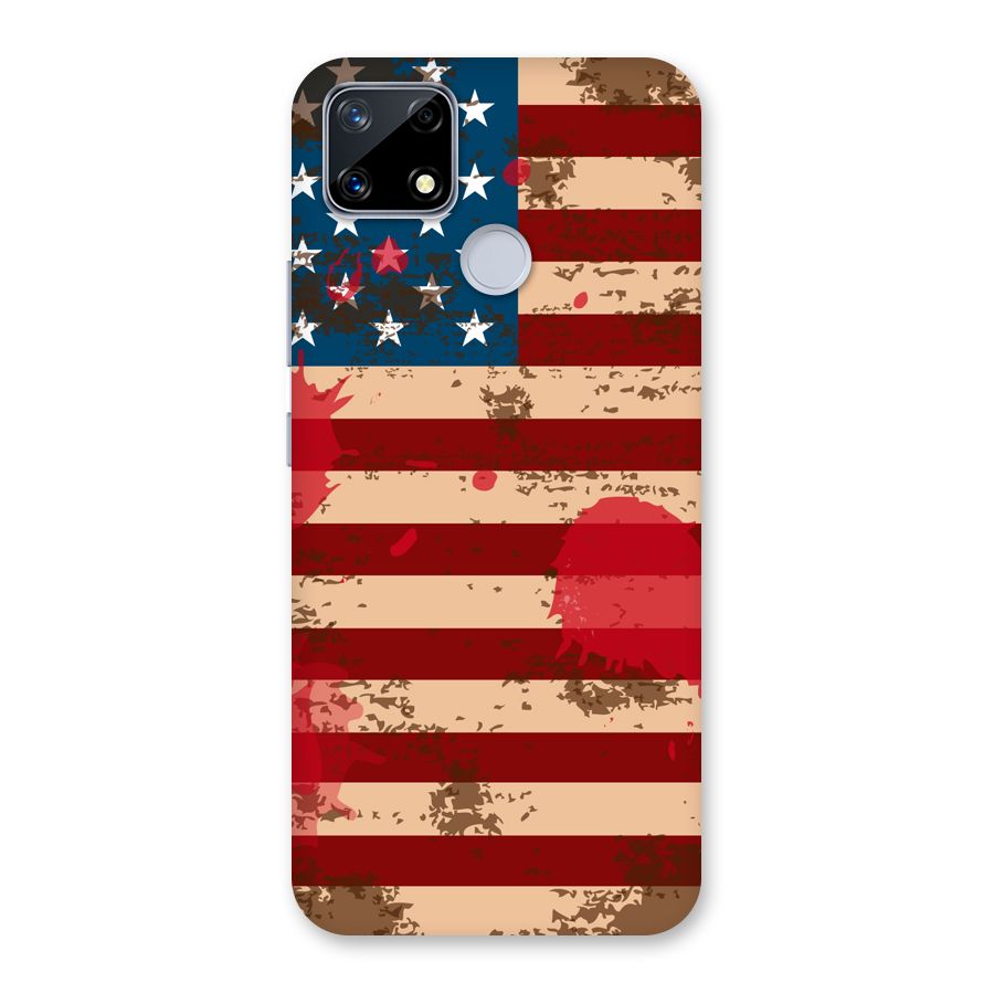 Grunge USA Flag Back Case for Realme Narzo 20