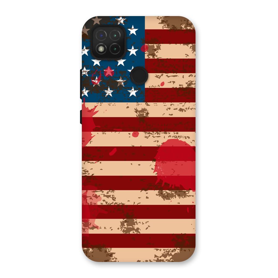 Grunge USA Flag Back Case for Redmi 9