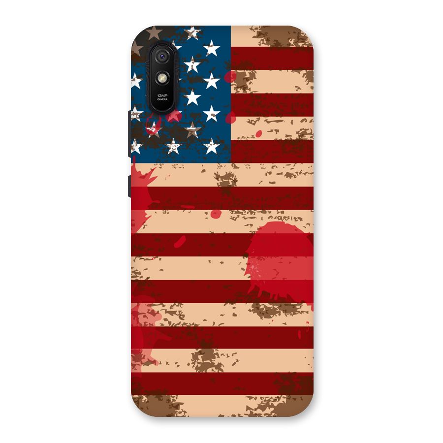 Grunge USA Flag Back Case for Redmi 9A
