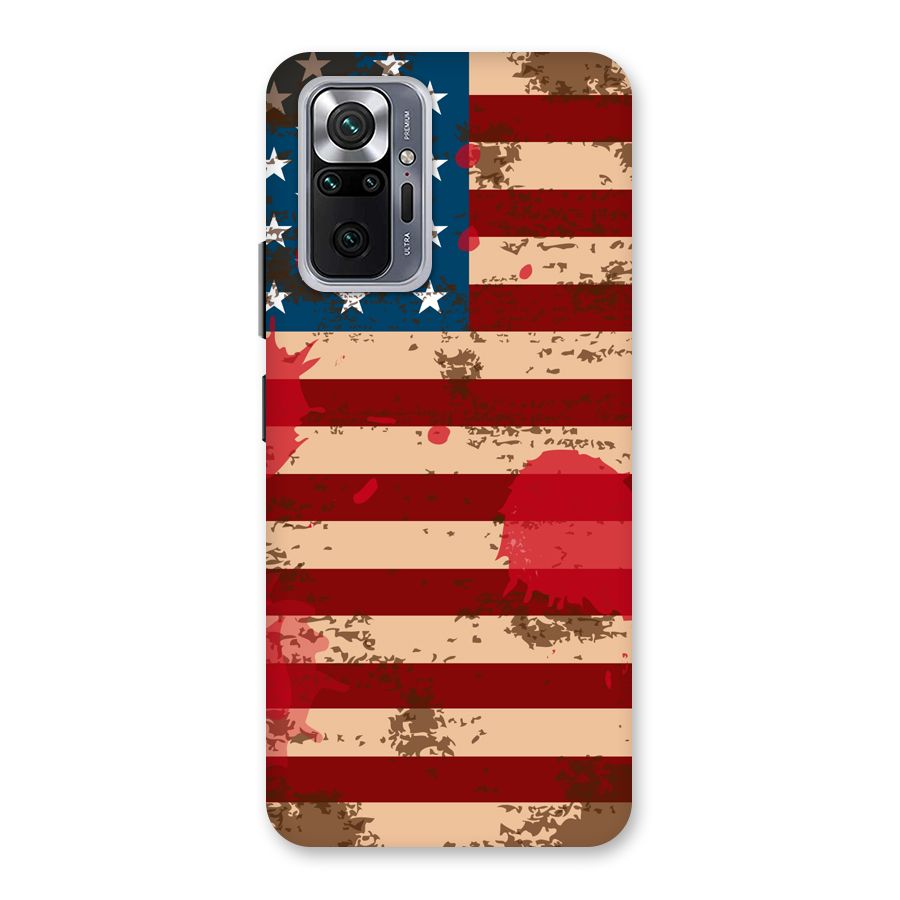 Grunge USA Flag Back Case for Redmi Note 10 Pro Max