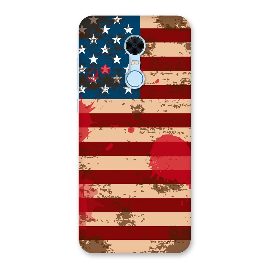 Grunge USA Flag Back Case for Redmi Note 5