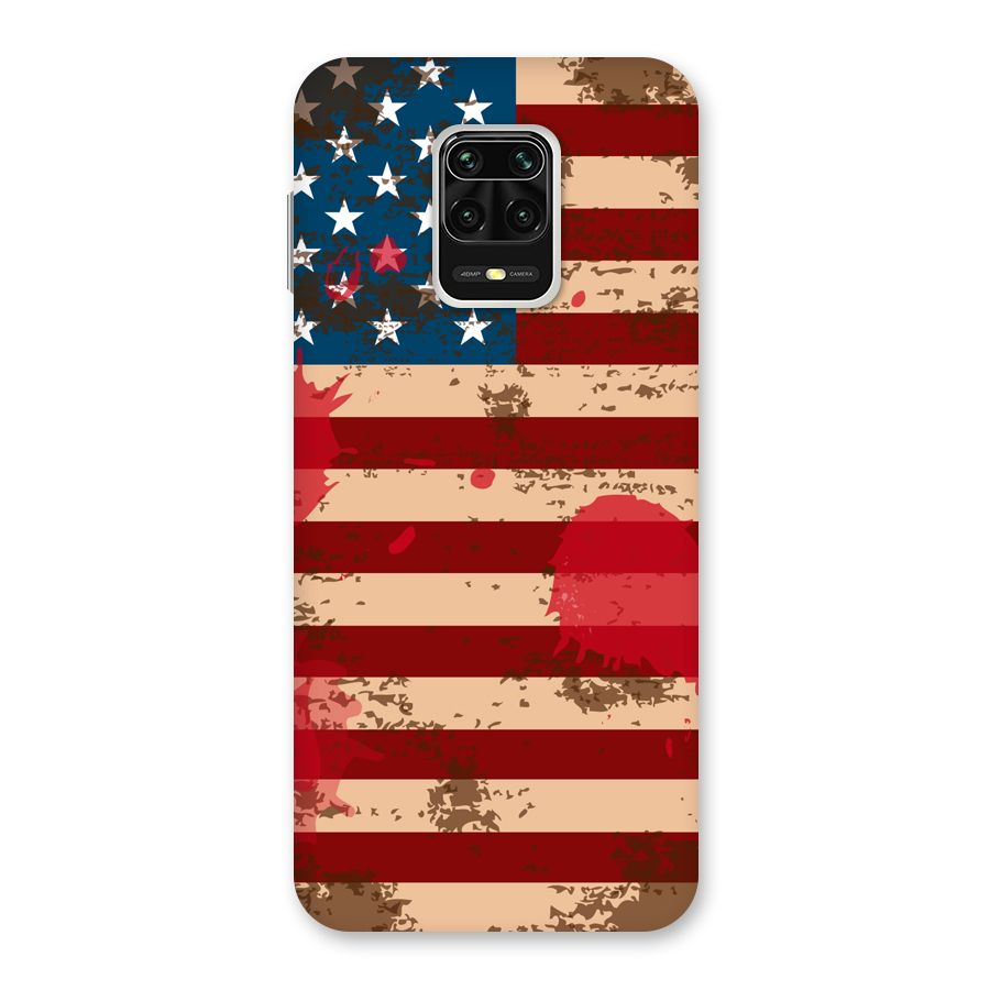 Grunge USA Flag Back Case for Redmi Note 9 Pro
